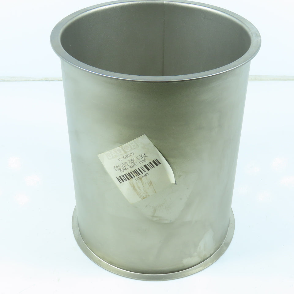 Jacob 12153040 150mm ID x 200mm OAL Stainless Steel Flanged Quick Connect Tube