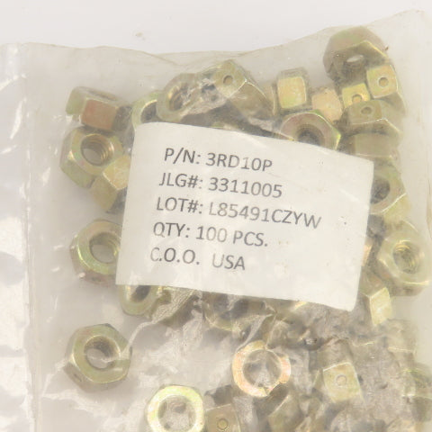 JLG 3311005 10-24 Hex Head Lock Nut Lot Of 100