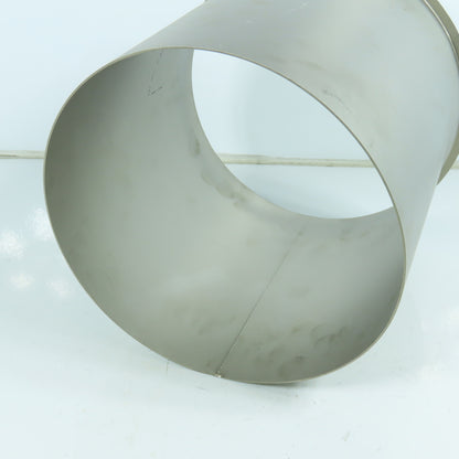 8" Dia. x 7-7/8" OAL 20 Gauge Stainless Steel Flange x Slip
