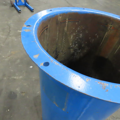 14" ID x 25" Deep Steel Vertical Open Top Holding Tank Storage Tank 16 Gal