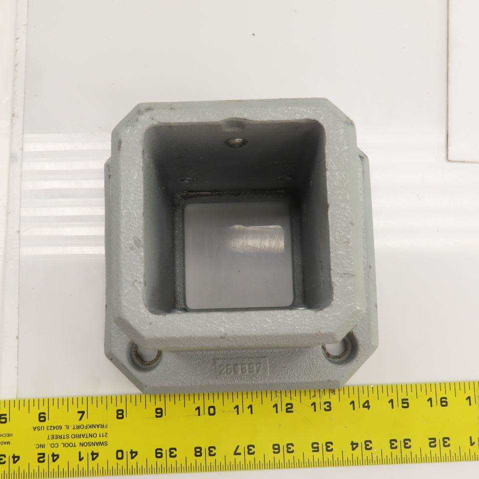 Hoffman 80mm x 80mm Steel Wall Flange 7" x 7" Base