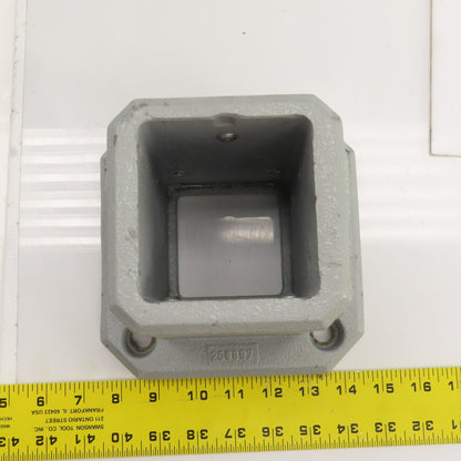 Hoffman 80mm x 80mm Steel Wall Flange 7" x 7" Base