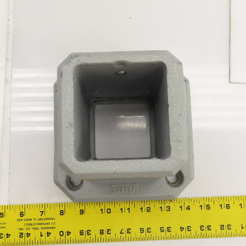 Hoffman 80mm x 80mm Steel Wall Flange 7" x 7" Base