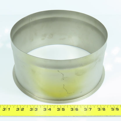 8" Dia. x 4" OAL  Stainless Steel Flange x Slip W/Stop
