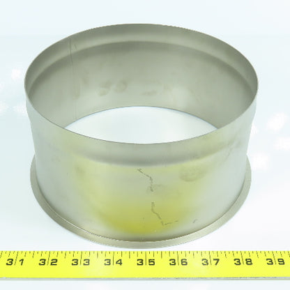 8" Dia. x 4" OAL  Stainless Steel Flange x Slip W/Stop