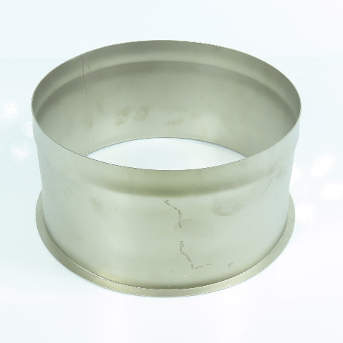 8" Dia. x 4" OAL  Stainless Steel Flange x Slip W/Stop