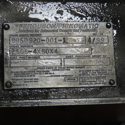 Ferguson 2506-4X90X4 90VDC Pick-O-Matic Unit 3 Arm 1/4 Turn 4" Stroke