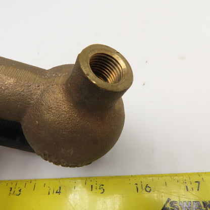 Justrite 8-540 3/4" NPT Brass Drum Faucet 1/4" FNPT