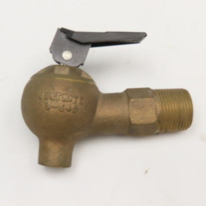 Justrite 8-540 3/4" NPT Brass Drum Faucet 1/4" FNPT