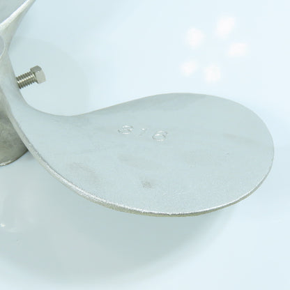 13" x 13" 316 Stainless Steel 3 Blade Left Hand Mixing Propeller 1-1/4" Bore