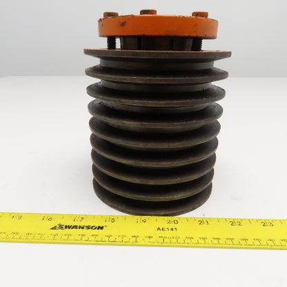 8 Groove A Section V-Belt Pulley 1-5/8" Bushing Bore