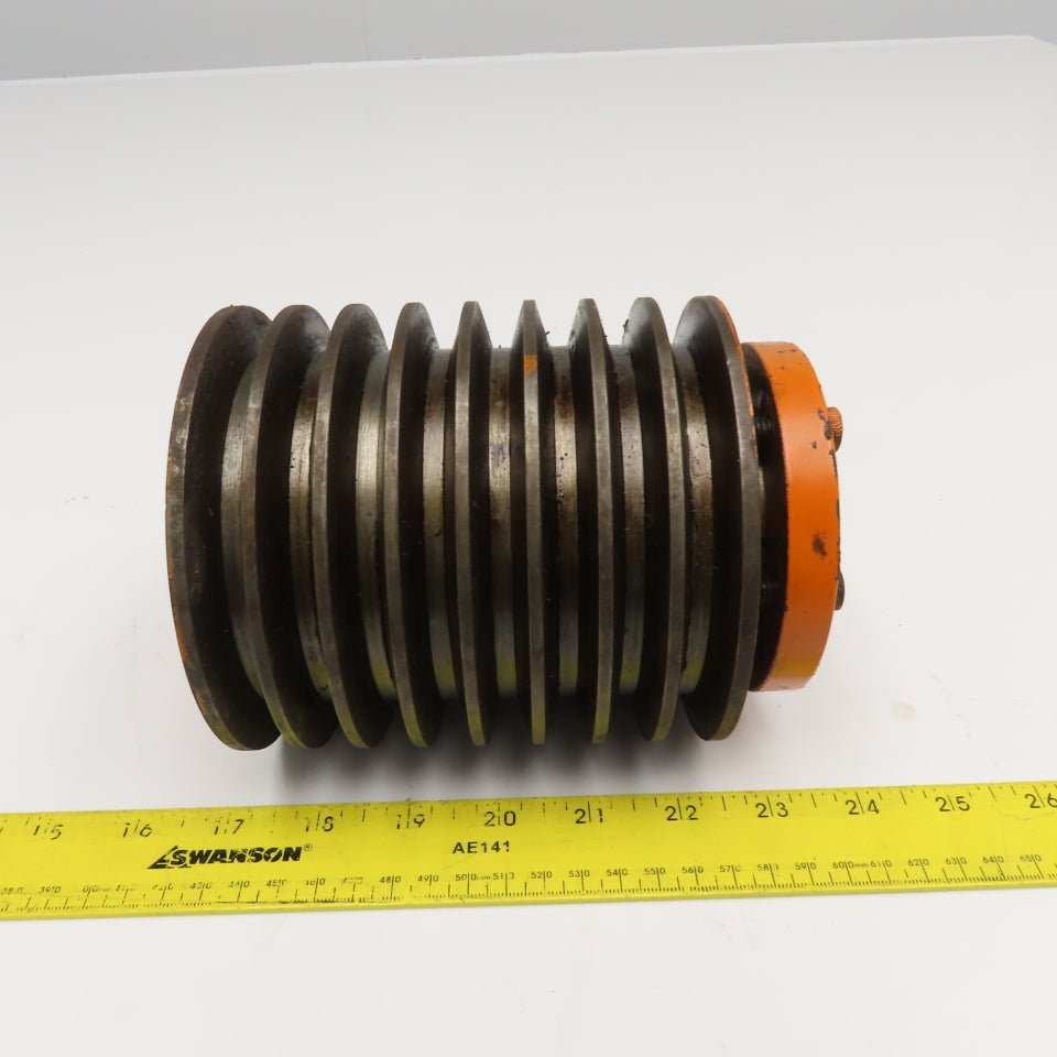 8 Groove A Section V-Belt Pulley 1-5/8" Bushing Bore