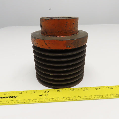 8 Groove 3V Section V-Belt Pulley Sheave 4-5/8" OD 4" Wide 1-7/8" Bore