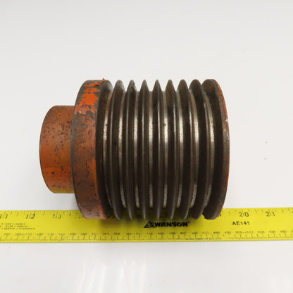 8 Groove 3V Section V-Belt Pulley Sheave 4-5/8" OD 4" Wide 1-7/8" Bore