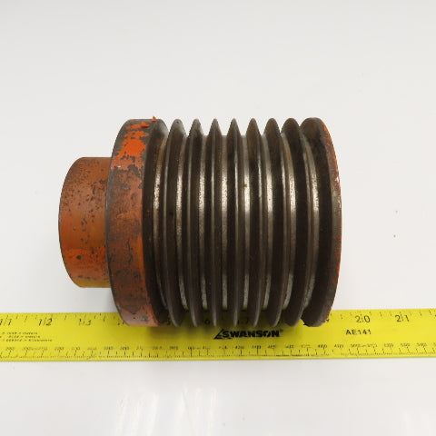 8 Groove 3V Section V-Belt Pulley Sheave 4-5/8" OD 4" Wide 1-7/8" Bore