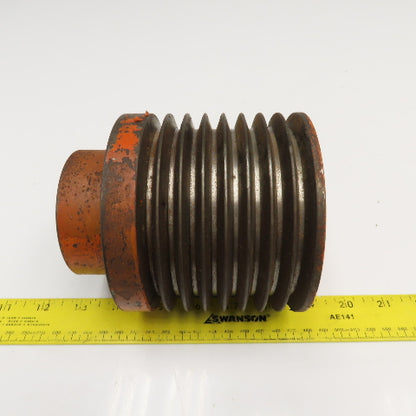 8 Groove 3V Section V-Belt Pulley Sheave 4-5/8" OD 4" Wide 1-7/8" Bore