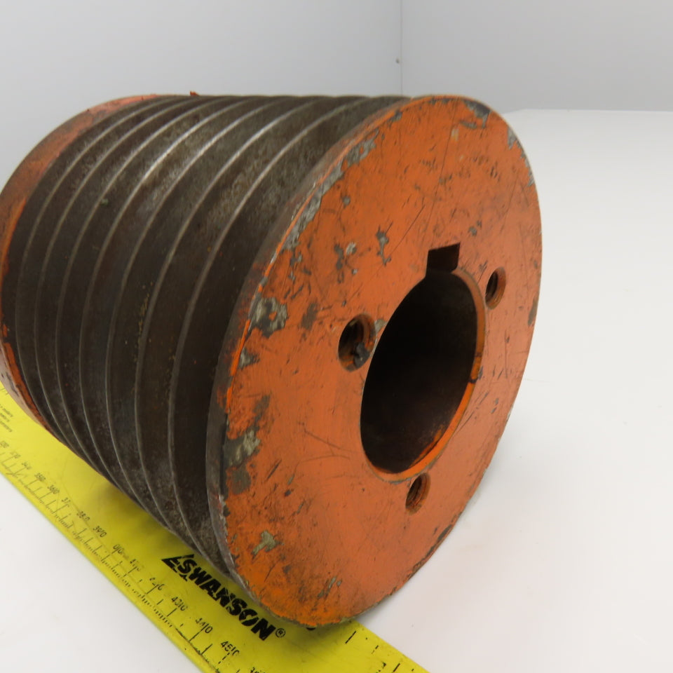 8 Groove 3V Section V-Belt Pulley Sheave 4-5/8" OD 4" Wide 1-7/8" Bore