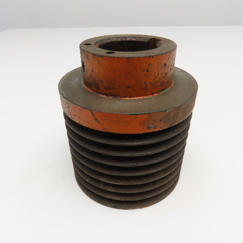 8 Groove 3V Section V-Belt Pulley Sheave 4-5/8" OD 4" Wide 1-7/8" Bore