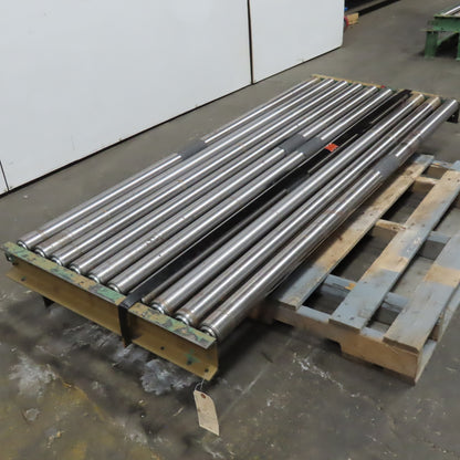 75" Wide 71" BF Gravity Roller Conveyor Section 30" Long