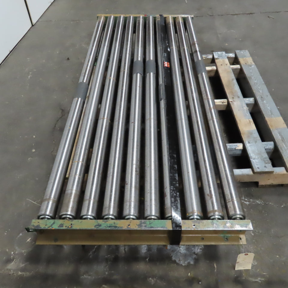 75" Wide 71" BF Gravity Roller Conveyor Section 30" Long