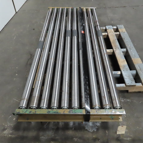 75" Wide 71" BF Gravity Roller Conveyor Section 30" Long