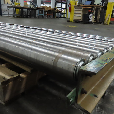 75" Wide 71" BF Gravity Roller Conveyor Section 30" Long
