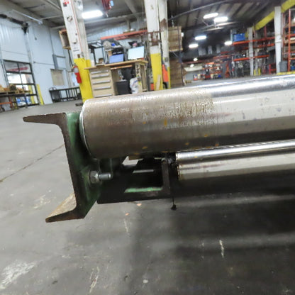 75" Wide 71" BF Gravity Roller Conveyor Section 30" Long