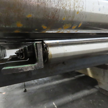 75" Wide 71" BF Gravity Roller Conveyor Section 30" Long