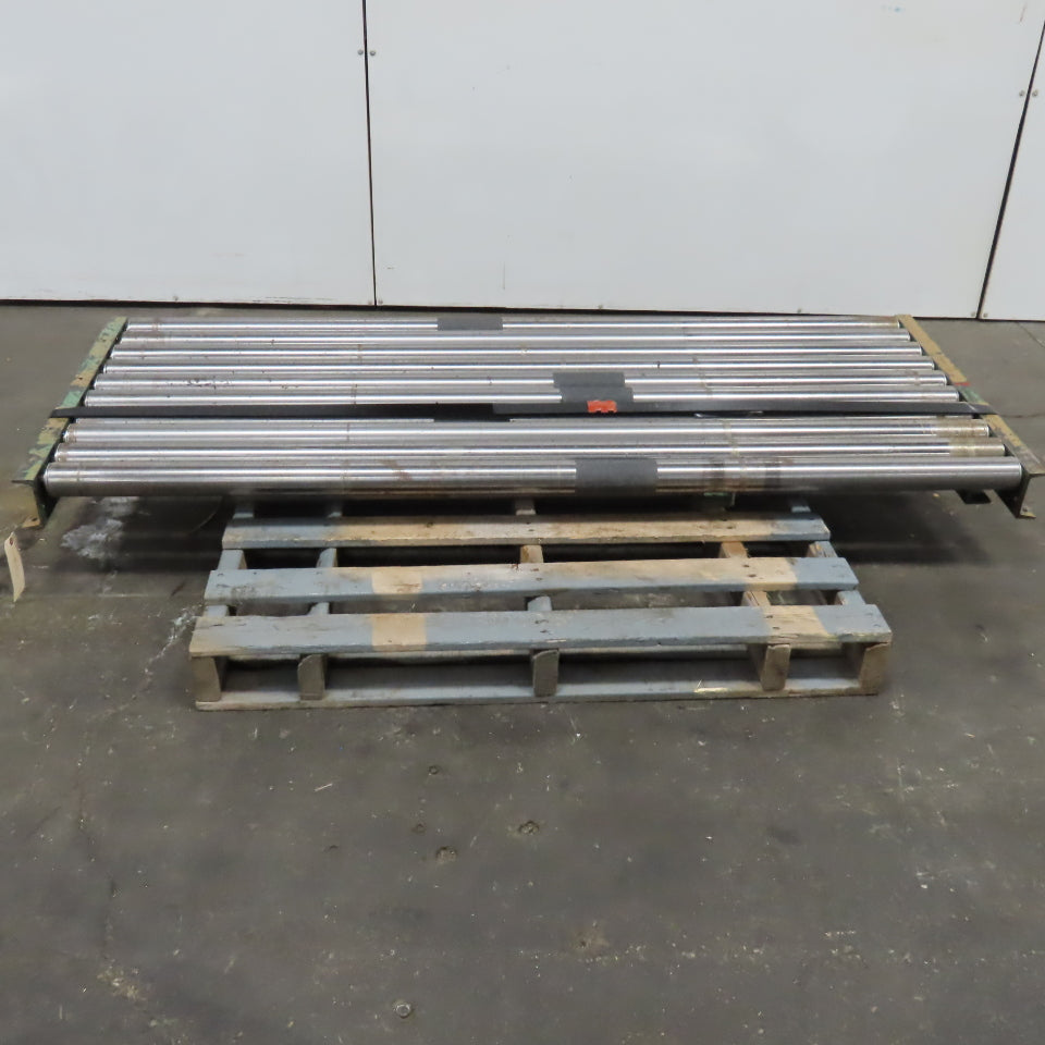75" Wide 71" BF Gravity Roller Conveyor Section 30" Long