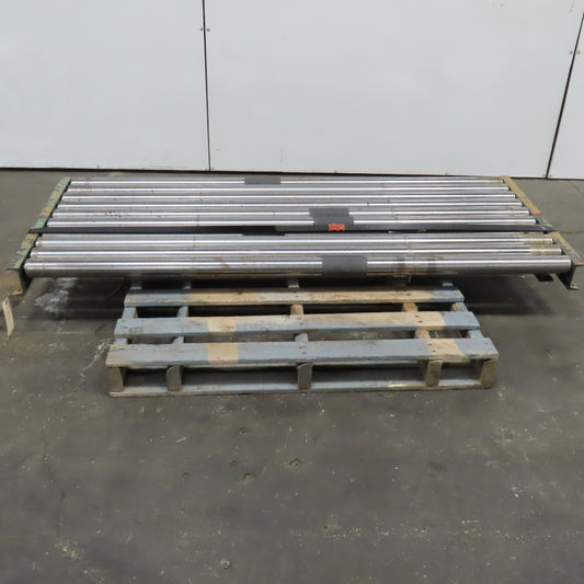 75" Wide 71" BF Gravity Roller Conveyor Section 30" Long
