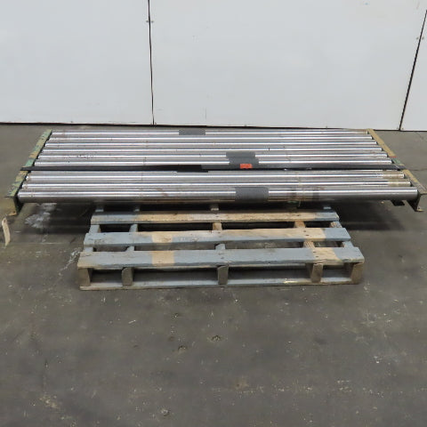 75" Wide 71" BF Gravity Roller Conveyor Section 30" Long