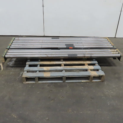 75" Wide 71" BF Gravity Roller Conveyor Section 30" Long