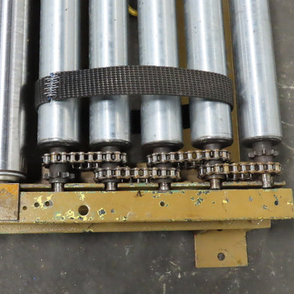 75" Wide 71" BF Gravity Roller Conveyor 60" OAL 11-1/2" Tall
