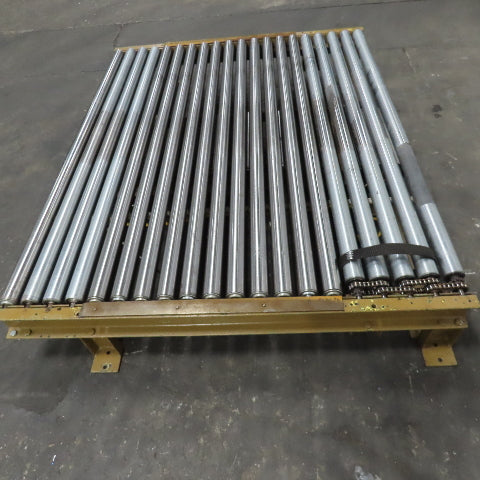 75" Wide 71" BF Gravity Roller Conveyor 60" OAL 11-1/2" Tall