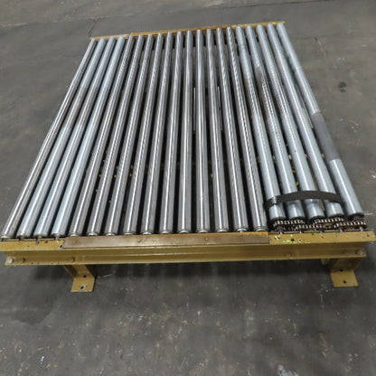 75" Wide 71" BF Gravity Roller Conveyor 60" OAL 11-1/2" Tall
