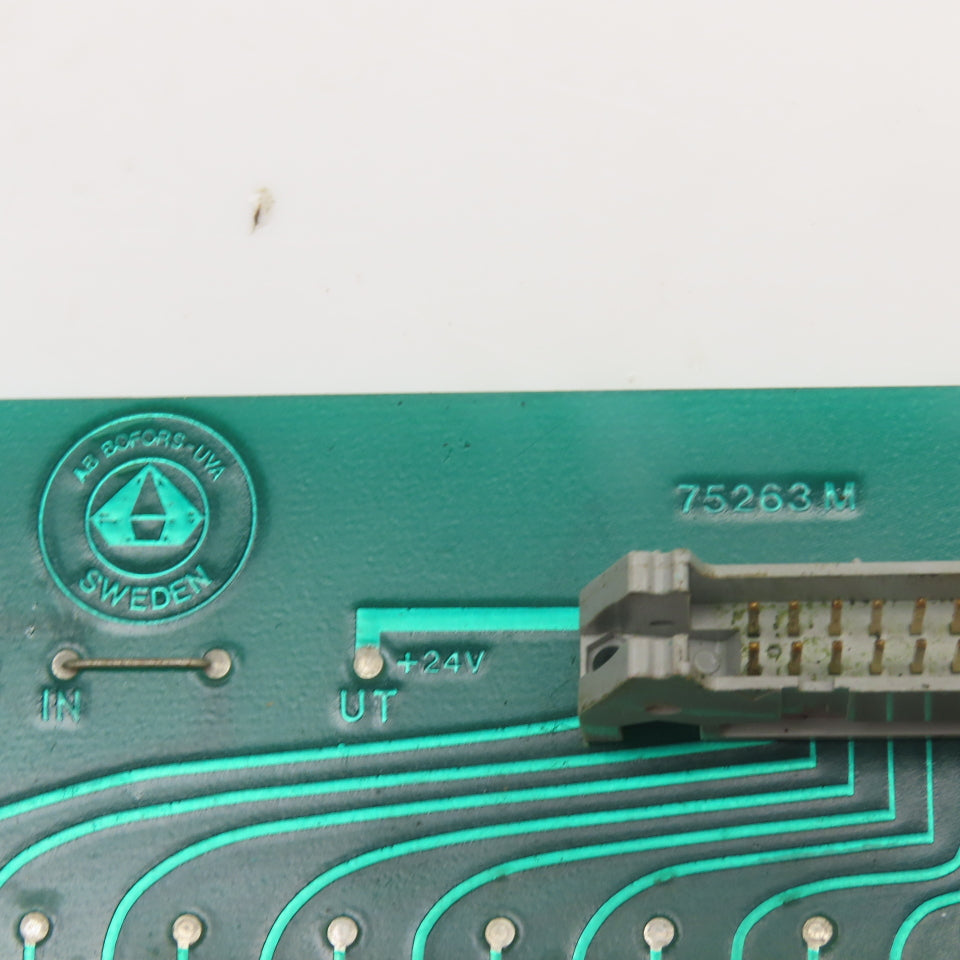 AB Bofors-UVA 75263M 32 Position Ribbon Cable Interface W/ Resistors Indicators