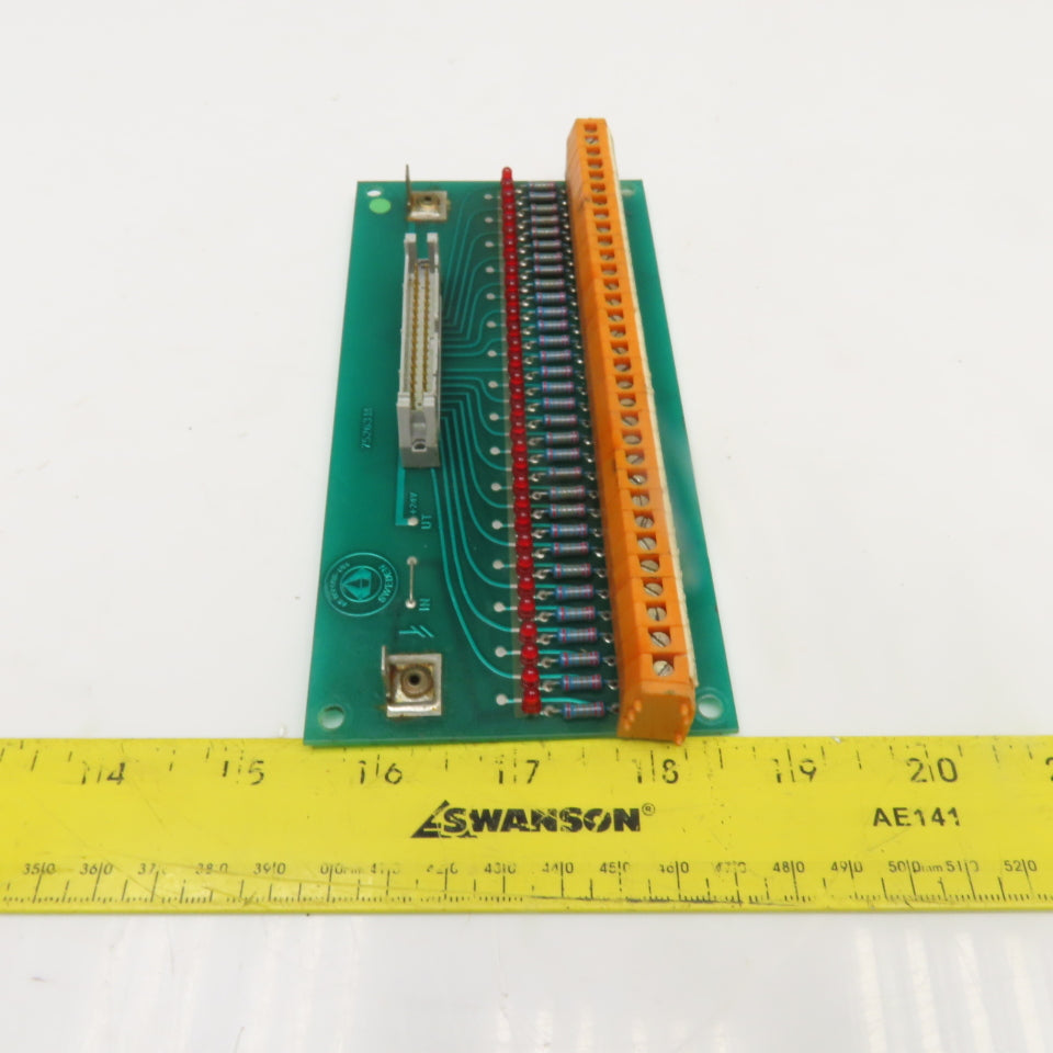 AB Bofors-UVA 75263M 32 Position Ribbon Cable Interface W/ Resistors Indicators