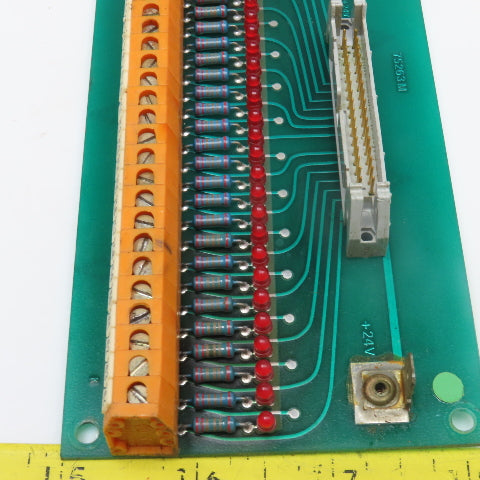 AB Bofors-UVA 75263M 32 Position Ribbon Cable Interface W/ Resistors Indicators