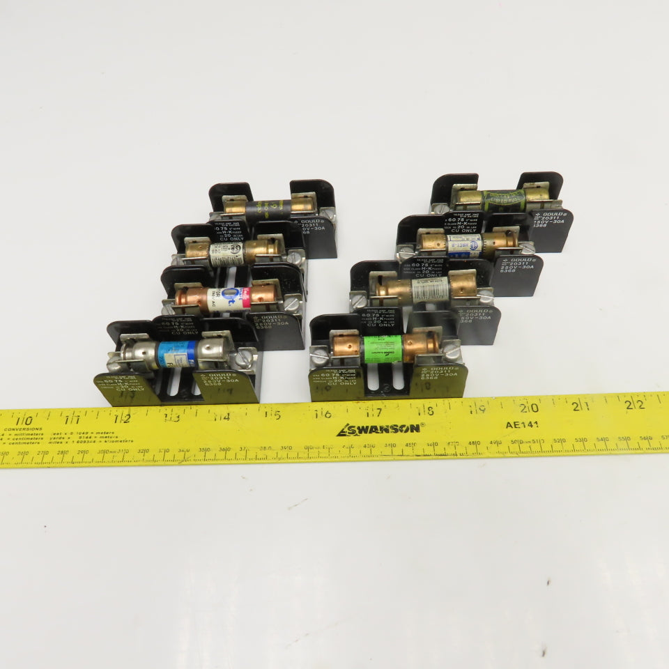 Gould 20311 250V 30A Single Pole Class H-K Fuse Holder Lot Of 8