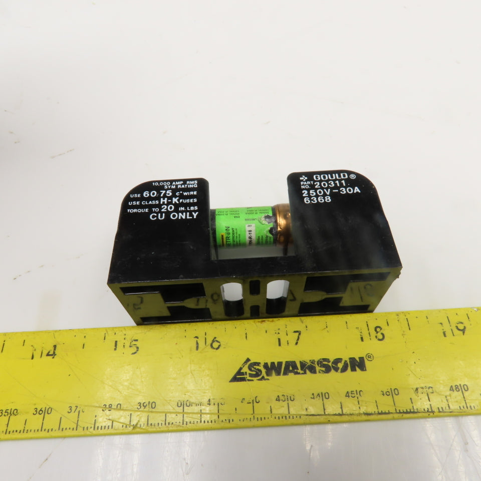 Gould 20311 250V 30A Single Pole Class H-K Fuse Holder Lot Of 8