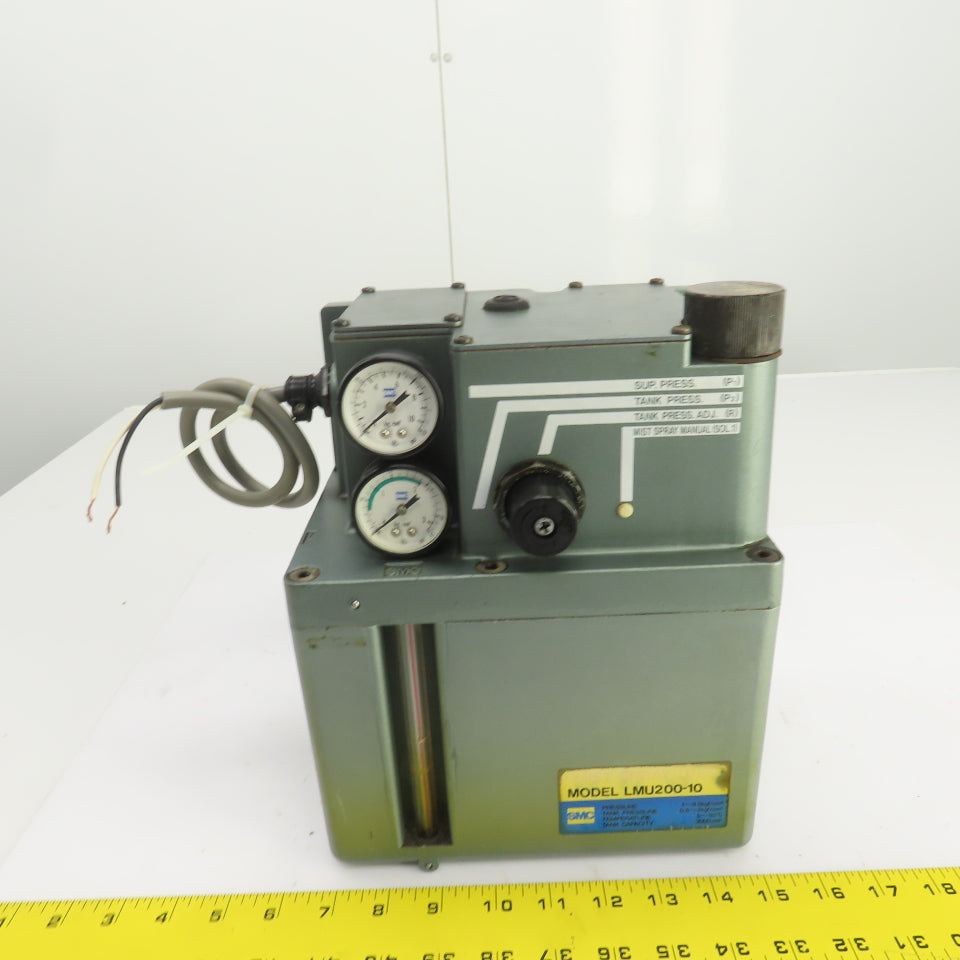 SMC LMU200-10 Mist Spray Lubricator Unit 3000cm3 Capacity 1-9.9KGF/cm3 Pressure