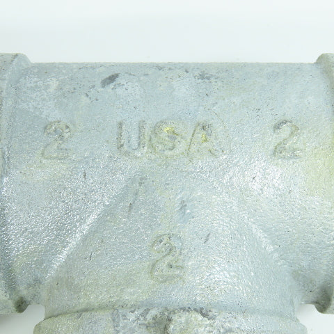 Ward 2" x 2" x 2" Galvanized Malleable Iron Pipe Tee Fitting Lot of 2