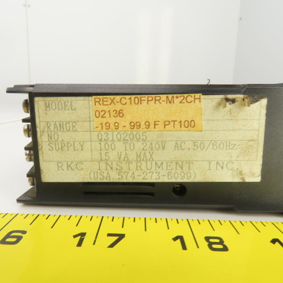 RKC REX-C10FPR-M*2CH Temperature Controller 19.9-99.9°F PT100 100-240VAC