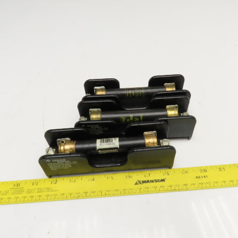 Gould Shawmut 60301 600V 30A Class H/K Single Pole Fuse Holder Lot Of 3