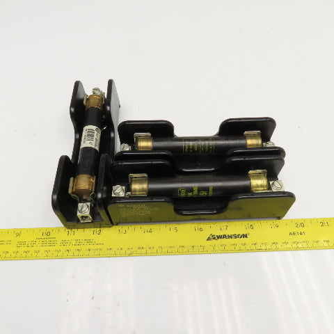 Gould Shawmut 60301 600V 30A Class H/K Single Pole Fuse Holder Lot Of 3