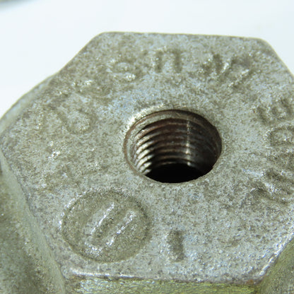 2" x 1/4" MNPT x FNPT Galvanized Malleable Iron Reducing Coupling Fitting Lot/9