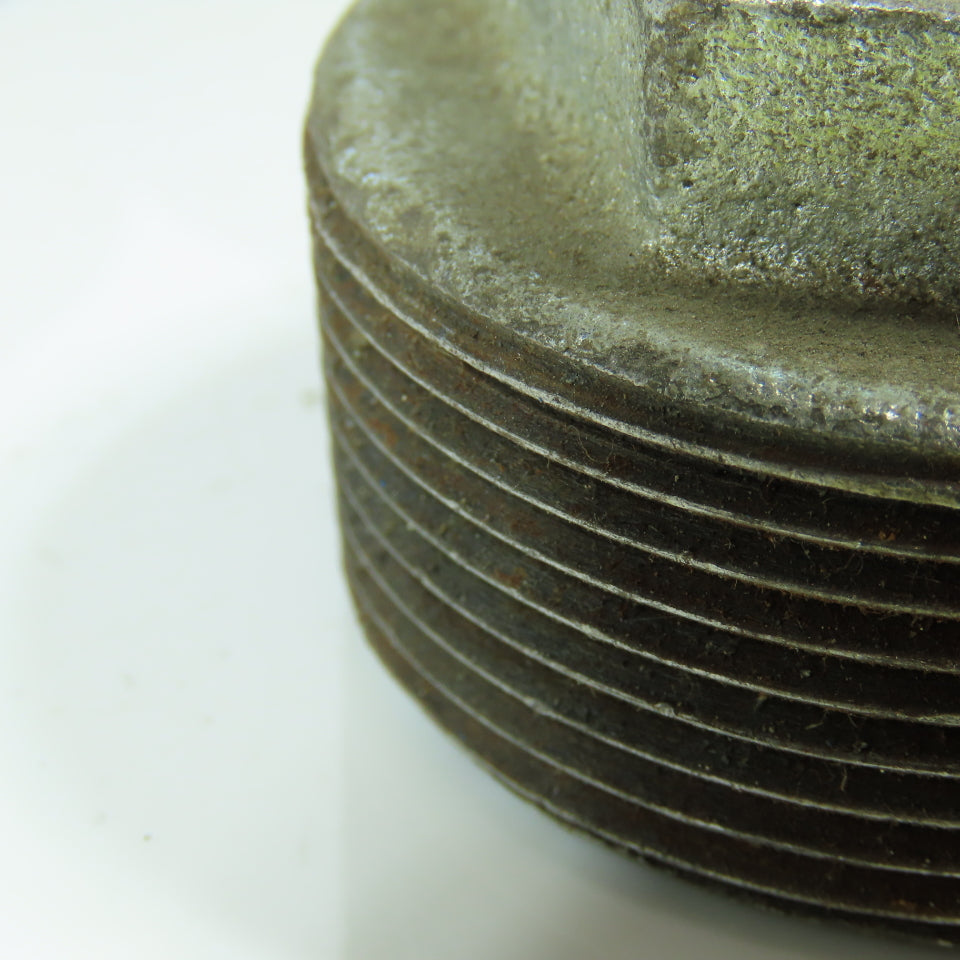 2" x 1/4" MNPT x FNPT Galvanized Malleable Iron Reducing Coupling Fitting Lot/9