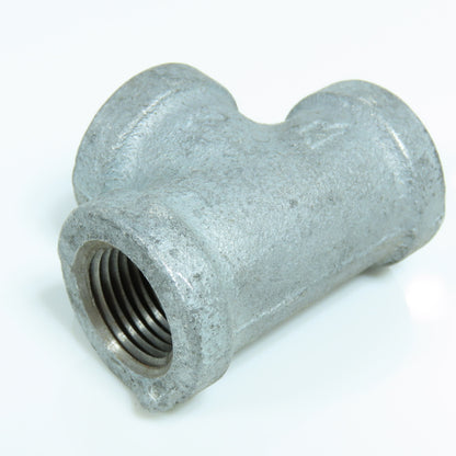 1/2" FNPT Galvanized Malleable Iron Tee Fitting Lot of 14