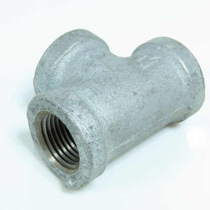 1/2" FNPT Galvanized Malleable Iron Tee Fitting Lot of 14