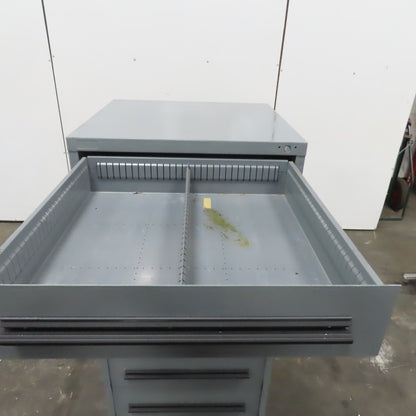6 Drawer Heavy Duty Industrial Tool Parts Storage Cabinet 30"W x 28"D x 59" H